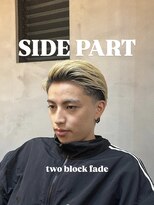 オーバー 町田店(OVER)&nbsp;サイドパート ツーブロックフェード