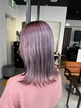 フリック 堺東店(FLICK) ピンクグレー/ダブルカラー/ 堺東美容室