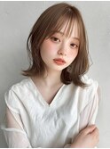 大人カジュアル/レイヤーボブ/前髪あり/肩上ボブ