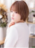 前下がりピンクブラウンコンパクトショートb戸田公園20代30代