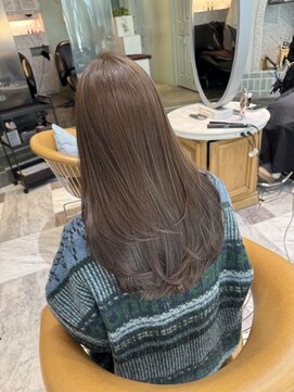 ロンド ロビン 栄(Lond robin) ちゅん ブリーチなしダブルカラー/髪質改善/艶カラー