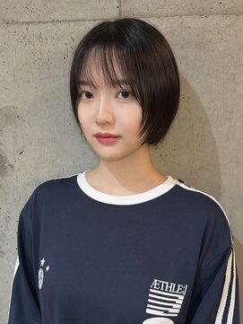 ナループロア ルームー(Nalu pu loa ROOMOO) 丸みショートボブ☆韓国ボブ/韓国ヘア/ショートタンバル