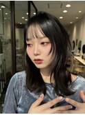 ミディアムレイヤー×ハッシュカット