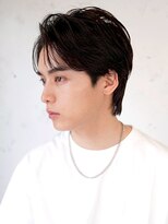 メイキー メンズ 本厚木(MA-IKI)&nbsp;刈り上げ/韓国センターパートウルフメンズヘア/メイキー本厚木