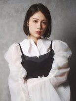 アマス 平塚店(Amas) 艶感あふれる黒髪ワンレンボブで魅せるモードスタイル