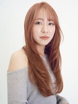 レム 川崎(REM)&nbsp;コーラルベージュ×韓国風くびれレイヤーロング