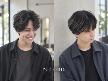 レノマ(renoma)の写真/【メンズ髪質改善も人気◎】髪質やクセを見極め再現性の高い技術でご提案◎自宅でのスタイリングも簡単に！