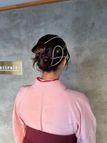 アトレ 福岡大名店(attrait)&nbsp;セミロングのブラウンカラー × 上質なツヤ感