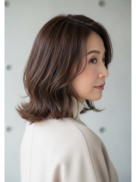 プラグ ヘアーデザイン 大名店(PLUG hair design) ミディアムレイヤー