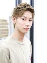 ベンケイ(HAIR AVENUE benkei)&nbsp;外国人風クリアベージュ×スパイキーショート