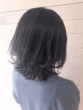 ルノン フィージュ(LUNON fieju) 【LUNON fieju】外ハネナチュラルシルバーグレージュ