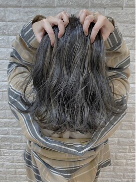 フラップ(FLAP) ★韓国風★ナチュ可愛ハイライトMIXラベンダーグレージュ