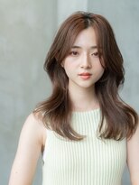 エースハバナ 渋谷(1 HAVANA)&nbsp;くびれヘア/ヌーディーカラー/韓国風/シースルーバング/小顔ヘア