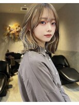 ロンド レア 天神大名店(Lond Le’a)&nbsp;ダブルカラー/インナーカラー/イヤリングカラー/ミルクティ/大名