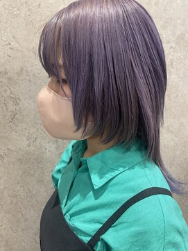 ガーデンエス 府中店(GARDENes) 【ロングウルフ】×【紫カラー】