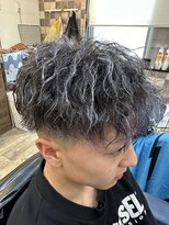 ヘアーサロン タムラ ツイストスパイラルパーマ＆シルバーメッシュカラー