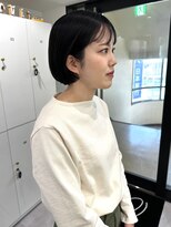 オーシャン(Ocean)&nbsp;［Ocean Hair&Life 水田］シースルーぱっつん前髪×地毛風カラー