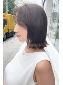 ナチュラル小顔前髪あり後れ毛サイドバング結べるボブくびれヘア