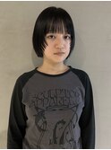 前上がりボブ_レイヤーボブ_切りっぱなしボブ