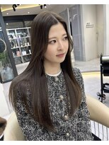 ロンドメリア 天神大名店(Lond Melia) 小顔に見せるヘア/ワンレン/ボブウルフ/ネビージュ/黒髪