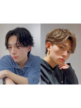 《メンズパーマstyle高評価》髪質・骨格・生えグセを見極め、ON/OFFキマる再現性の高いデザインを