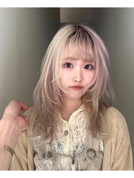 サイ(sai) 前髪/アンブレラカラー/こなれミディ/イメチェン/ウェーブパーマ