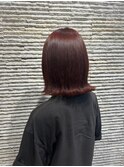 大人可愛いワンカラーレッドブラウン