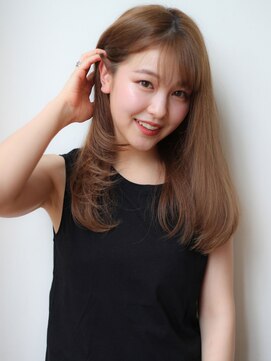 マイラ 銀座(myla) くびれヘアレイヤーグレージュデザインカラーシルキーベージュ