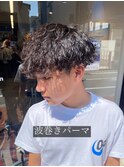 波巻きパーマ