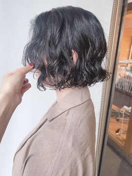 モリオフロムロンドン 原宿本店(morio from London) 【morio原宿】ボブパーマ外国人風パーマ黒髪大人ボブ