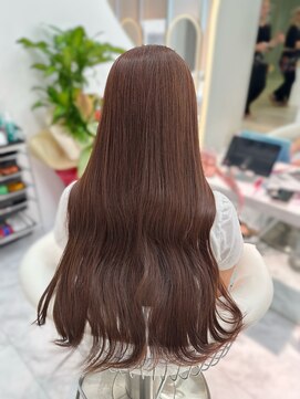 ロンドルピナス 小倉(Lond Lupinus) ミディアムヘア暗めカラー/デザインカラー/フェイスフレーミング