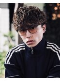 MEN’S HAIR/ブルーブラック/フェザーパーマ/渋谷ア