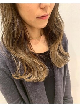 ハウス(the HOUSE) ミルクティーベージュセミロング