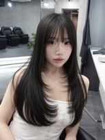 ラベル 渋谷(LAVEL)&nbsp;ザクザク韓国レイヤー×オリーブグレージュ