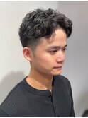men's フェード×スパイラルショートパーマ♪