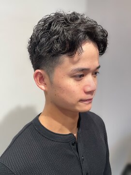 シー(SEA) men's フェード×スパイラルショートパーマ♪
