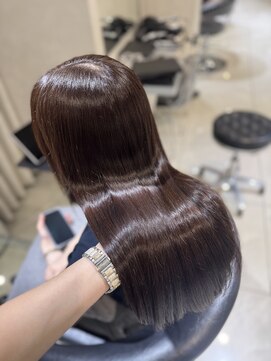 ユーフォリア 池袋東口駅前店(Euphoria) 【Euphoria/Miku】艶カラー/暖色カラー/トリートメント/韓国ヘア