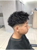 ツイスパアップバング/メンズパーマ/メンズビジネスカット