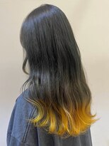 バイオレット 栄店(Violet) エンドカラー裾カラーグラデーションカラーブリーチイエロー栄