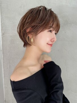 黒髪カタログ/ショート/オリーブグレー/小顔に見せるヘア/大宮