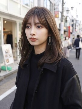 #ミディアムレイヤー #チョコレートブラウン