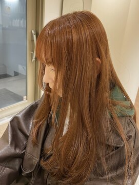 クーナバイトマト 横浜(Cuna by TOMTO) 【KANO】オレンジ ブリーチなしダブルカラー 横浜