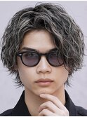 大分ツイストスパイラルパーマメンズカットハイライトメッシュ