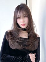 ニューヨークニューヨーク 梅田茶屋町店(NYNY)&nbsp;レイヤー　ミルクブラウン　ブラウンベージュ　ブラウン