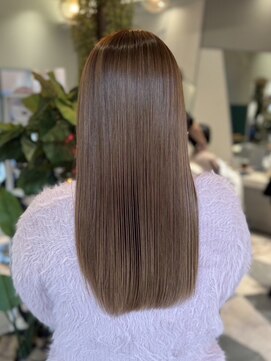 アマス 平塚店(Amas) グレージュブラウン／ワンレンストレート