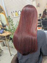 クリーム 町田(Cream) 【極上の艶】濃厚ボルドーブラウン×美髪ストレートロング