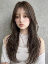 リティアンドビューティースタジオモッズシブヤ(LITTY&beauty studio M.O.D shibuya)&nbsp;レイヤーカット/韓国ヘア/グレージュ