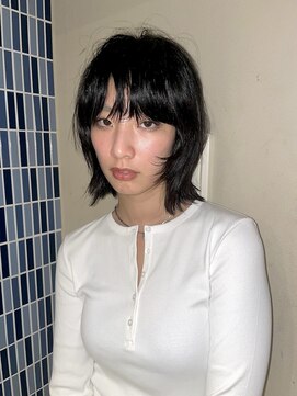 シティ(sity.) 天神 ボブ 顔まわりレイヤーカット ブリーチなしカラー