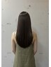 【ツヤ＋さらさら】カット&［髪質改善］ケアストレート＆TR　 ￥21000～