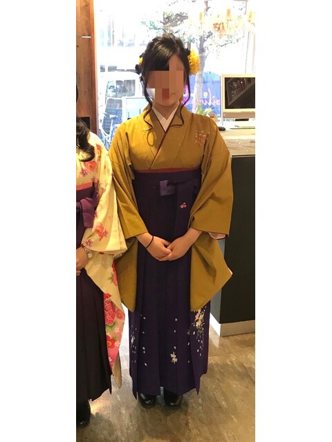 蒲田　ａｂｉｌｉｔｙｈａｉｒ　袴卒業式編み込みアップ